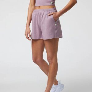 Vuori Boyfriend Shorts in Purple